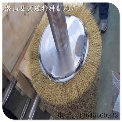 【厂家直销供工业刷辊 缠绕刷辊 铜丝刷辊】价格,厂家,图片,刷子,潜山县武进特种制刷厂-